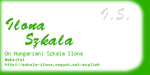 ilona szkala business card